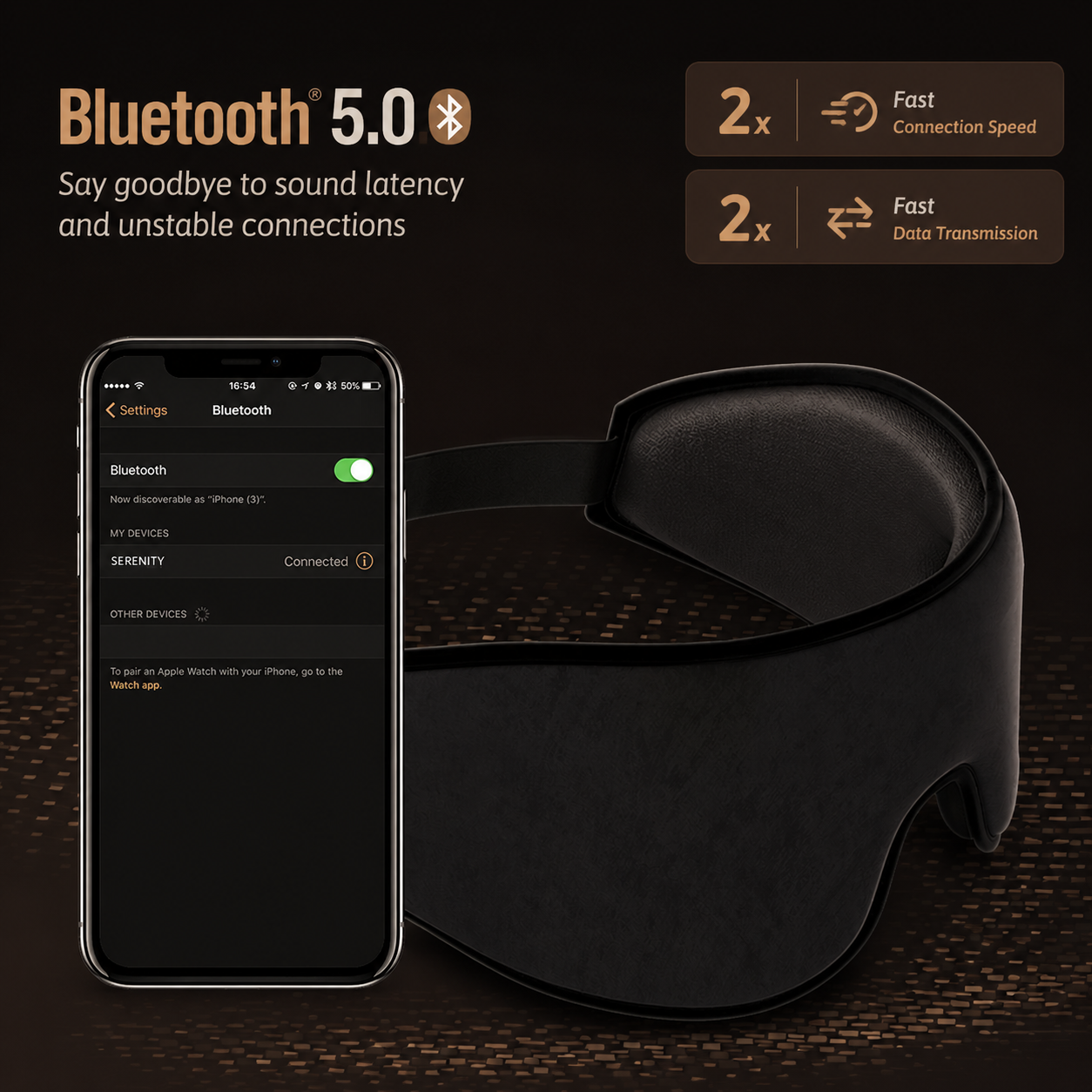 Shyftro DeepRest™ Sleep Mask (Bluetooth Audio)